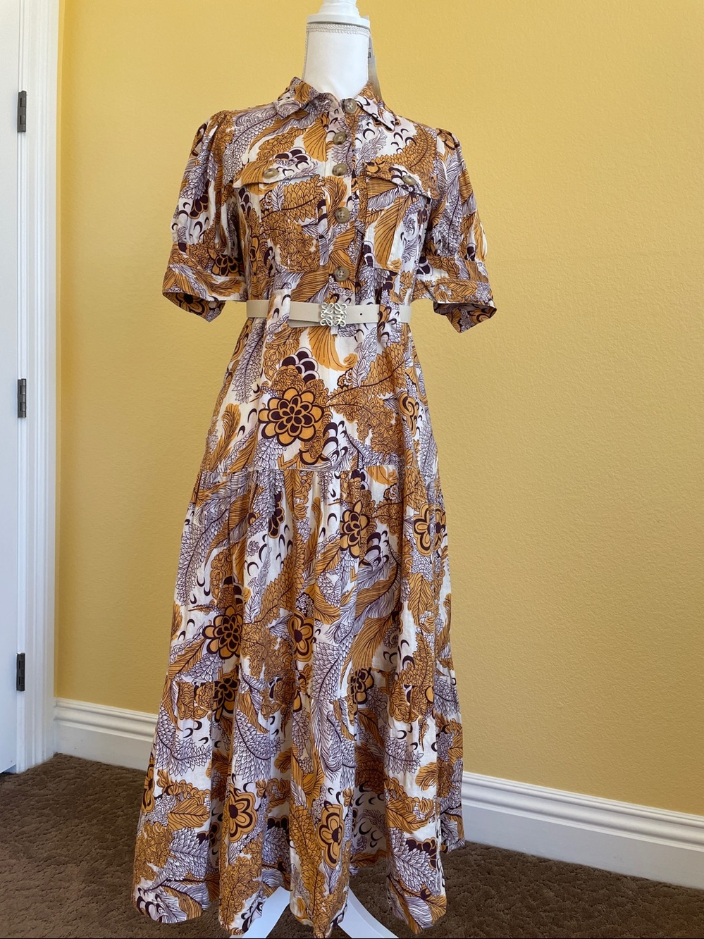 NWOT-Derek Lam 10 Crosby-Boho Floral Tiered Maxi Dress -Size 2 (NWOT)